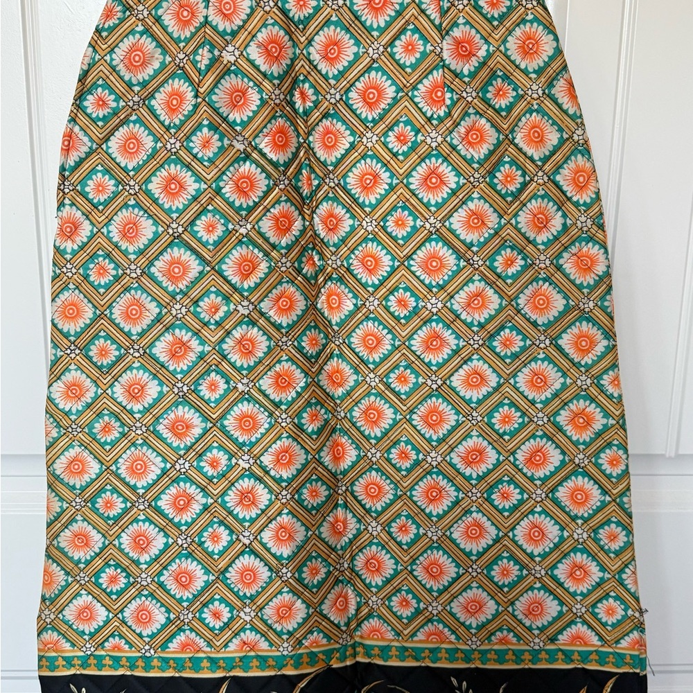 Vintage Boho Floral Quilted Maxi Skirt - Picture 4 of 8